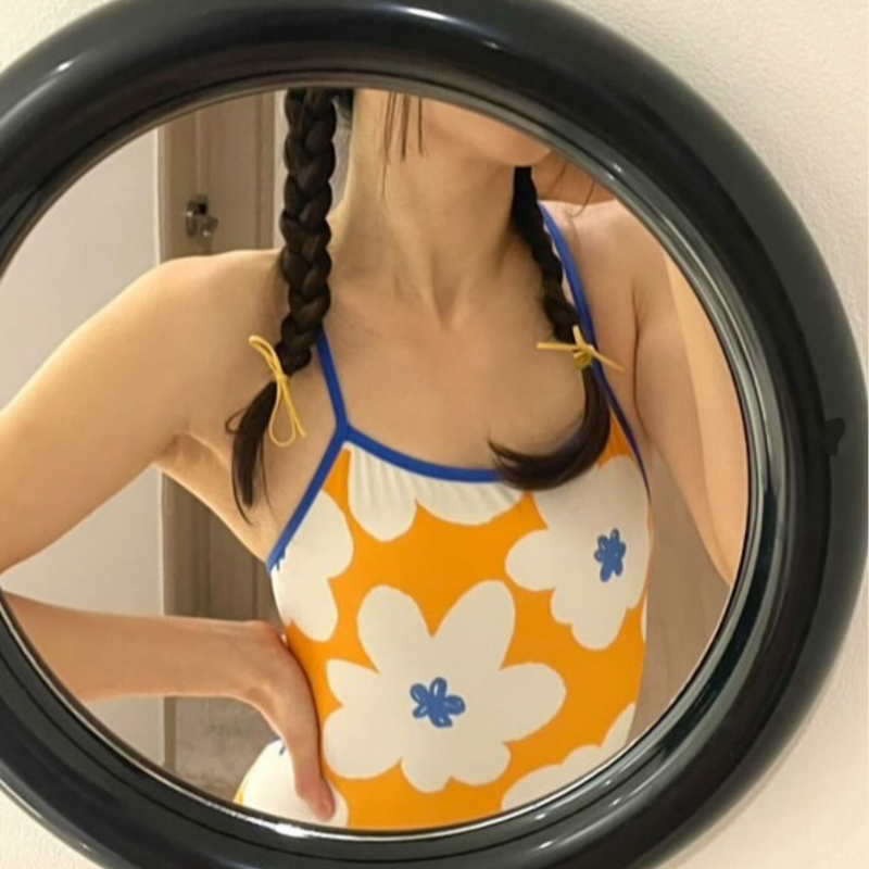 Retro Print Women's One-Piece  - Aquatic Sports Swimming incelemesi ve fiyatı